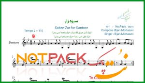 نت سنتور سبزه زار بیژن مرتضوی