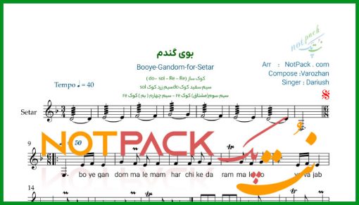نت سه تار بوی گندم داریوش