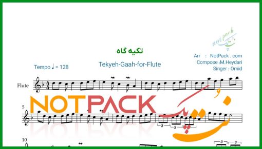 نت فلوت تکیه گاه امید