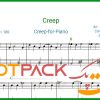 نت پیانو Creep از Radiohead
