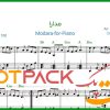 نت پیانو مدارا از مهستی