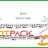 نت ویولن دیدی بی من داری میری پاشایی