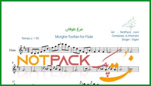نت فلوت مرغ طوفان از ویگن